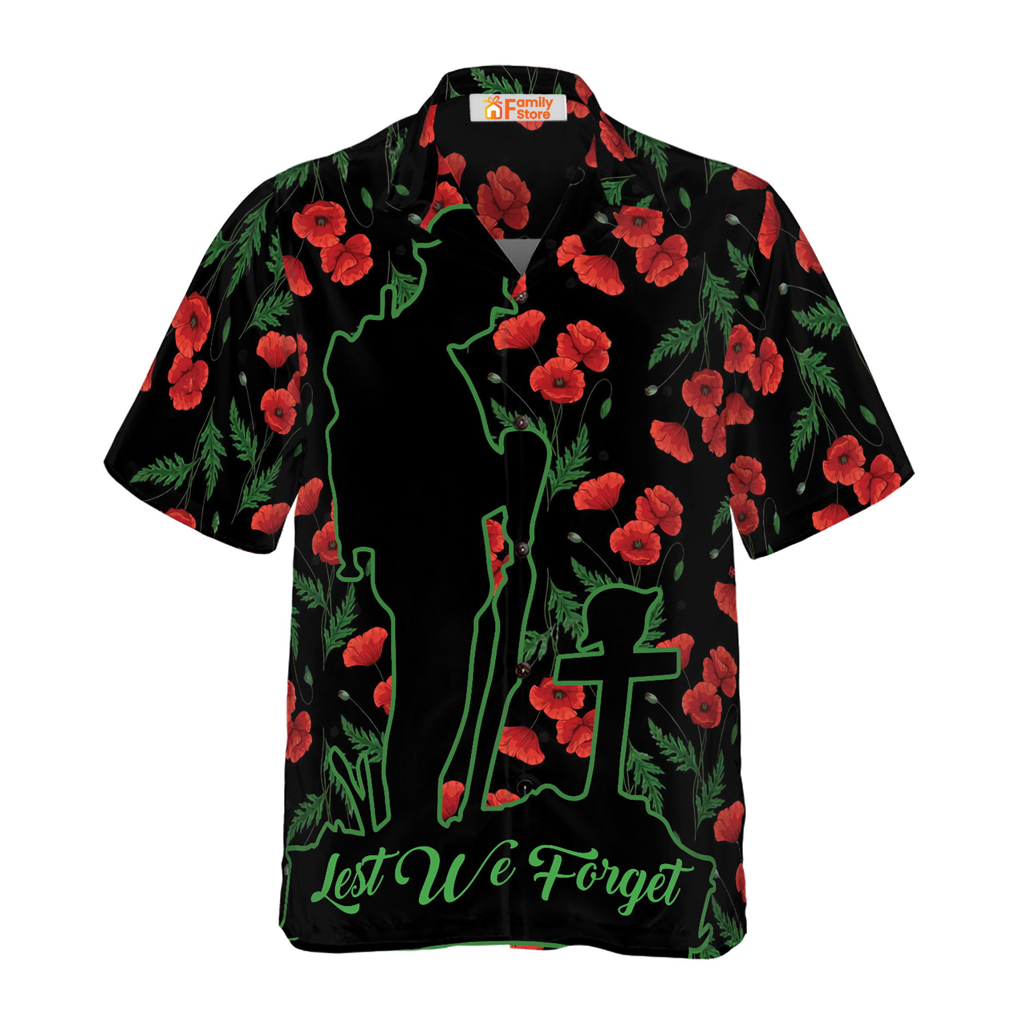 Veterans Lest We Forget Hawaiian Shirt, Meaningful Gift For Veterans Day