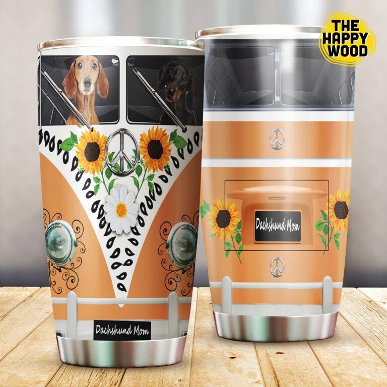 Personalized Hippie Dachshund Mom Mother’S Day Tumbler