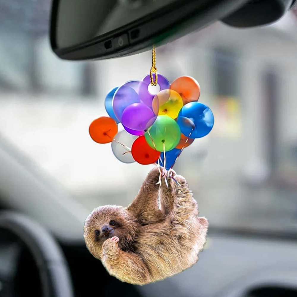 Sloth Fly With Bubbles Ornament – Gift For Sloth Lovers