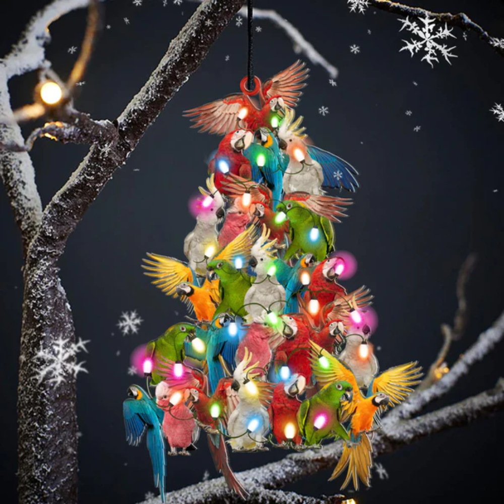 Parrot Lovely Tree Ornament – Gift For Bird Lover