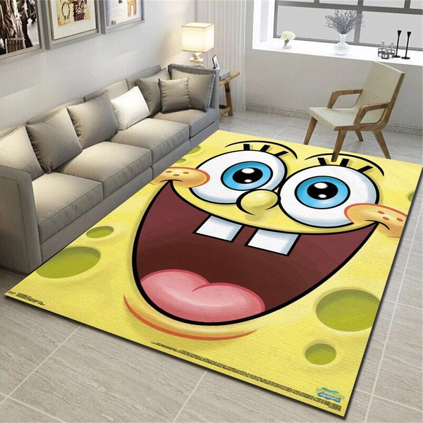 Nickelodeon Spongebob Face Rug, Living Room Carpet