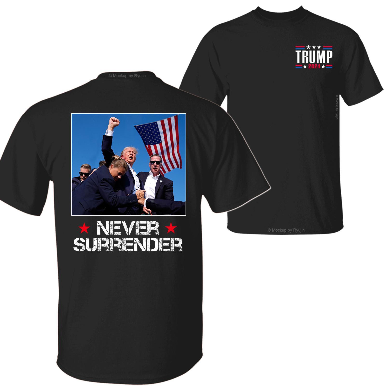 Trrump Never Surrender T-shirt