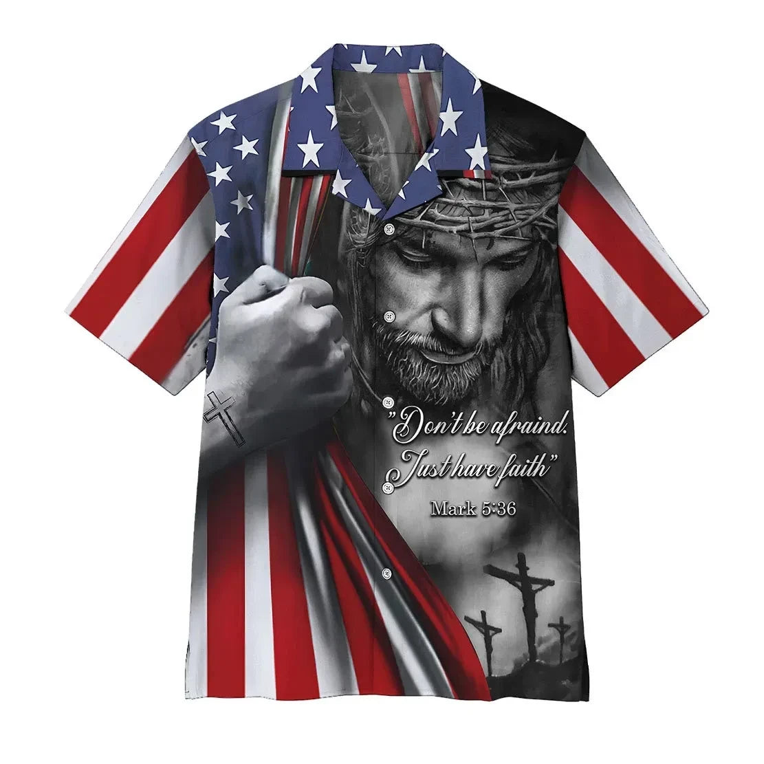 Jesus Christian Don?T Be Afraid Just Have Faith Hawaiian Shirts Qt205292Lb